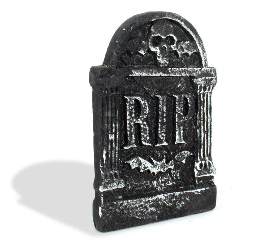 Translation missing: en.Lápida Calavera RIP de foam de 17x28 cm