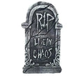 "Lápida Cementerio ""Live in Chaos2 de 43x22 cm"