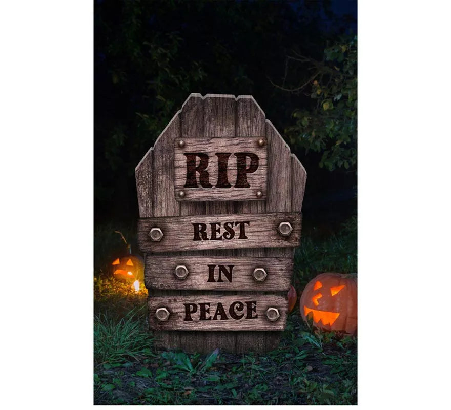 Translation missing: en."Lápida Cementerio plástico 'Rest in Peace"" de 56 cm"