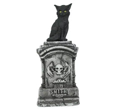 Tombstone with Cat with Light and Sound, 90x40 cm