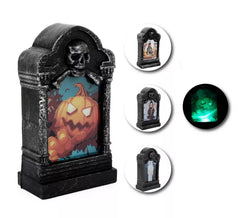 Decorative lighted tombstone in assorted models of 13x6.5 cm