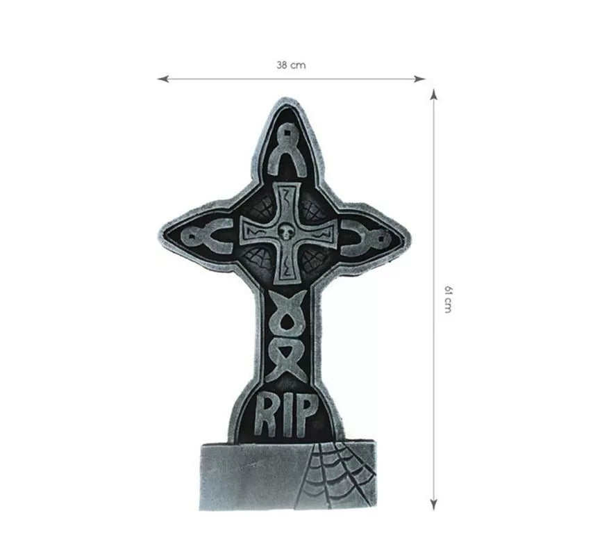 Translation missing: en.Lápida Cruz RIP de 61x38 cm