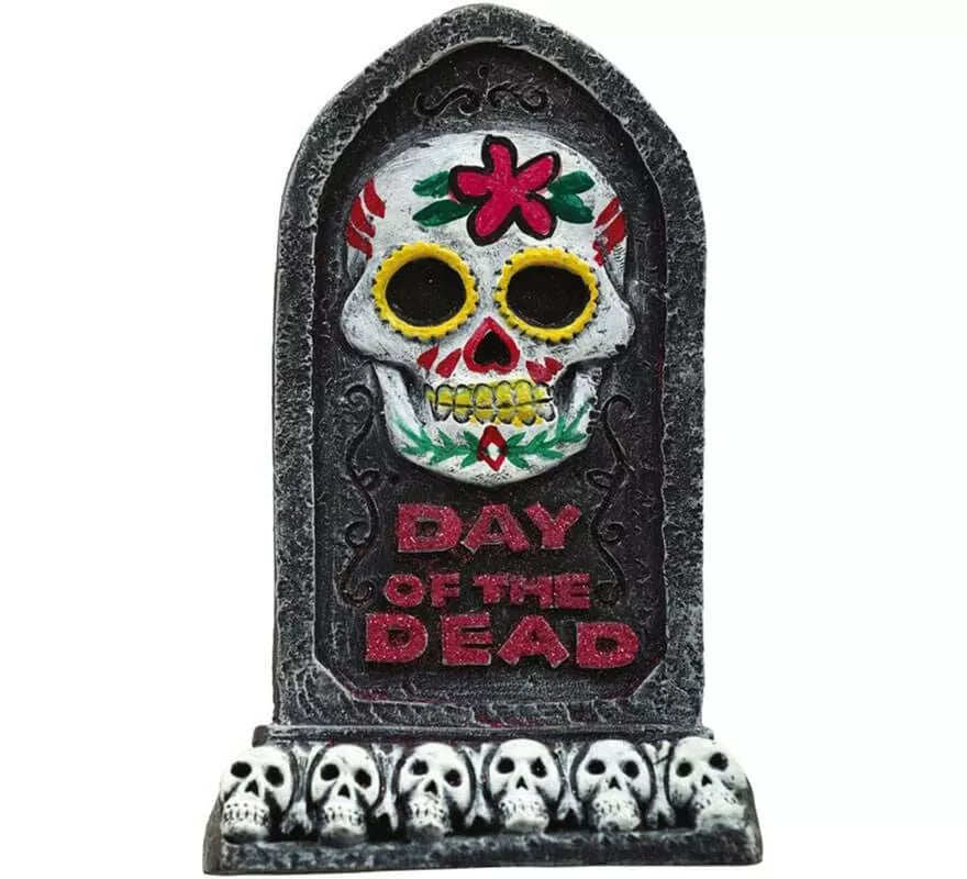 Lápida del Día de los Muertos de 13x8 cm