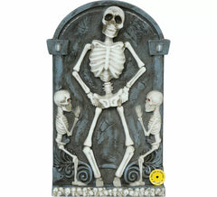 Skeleton Tombstone with Light and Sound of 31x19 cm