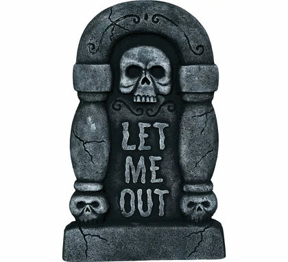 Lápida Let Me Out de 42x26 cm
