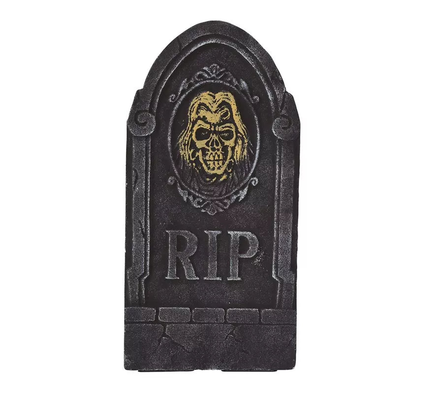 Lápida Rip con Calavera 33X65 Cm