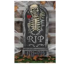 Rip tombstone with date (1721-1795) 32X65 Cm