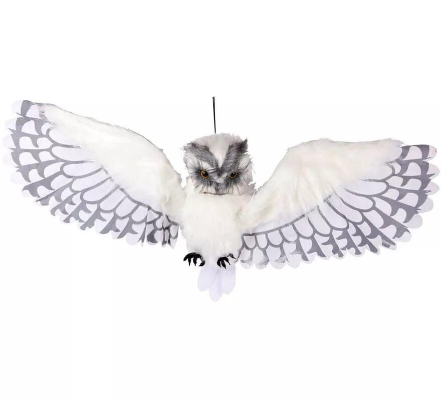 Lechuza Blanca con movimiento de 100x38 cm