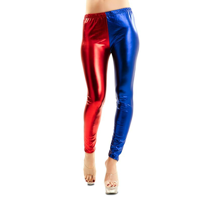 Translation missing: en.Leggings Rojo y Azul Metalizado para mujer