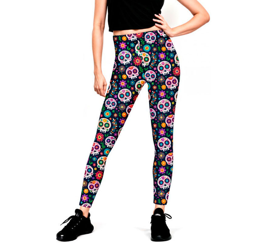 Leggins de Calaveras Catrina para mujer