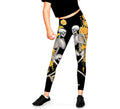 Leggins de Esqueletos con Flores para niña