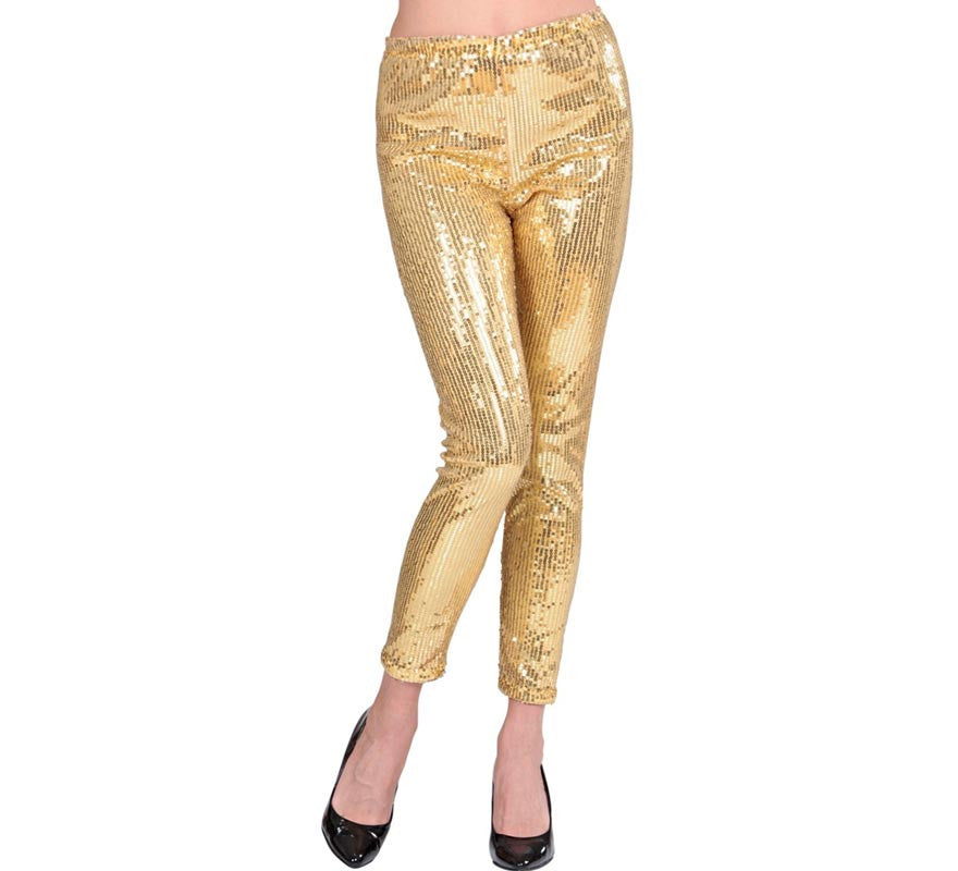 Translation missing: en.Leggins dorados con lentejuelas para mujer