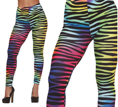Multicolor tiger print leggings for women