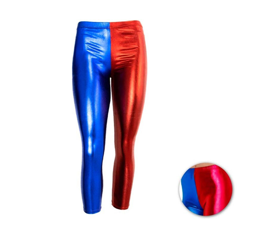 Translation missing: en.Leggins Metalizado de Payasa Villana para niña