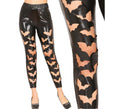 Leggins Murciélagos negros Símil Piel para mujer