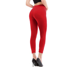 Red leggings for women