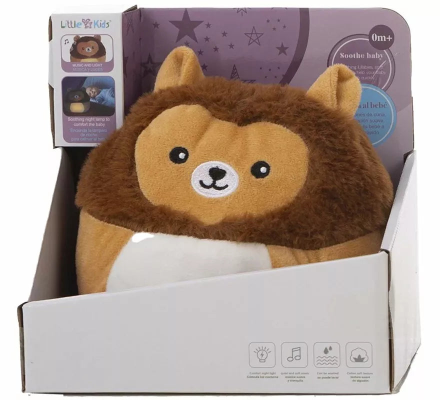 Translation missing: en.León de Peluche Relajante con Luz y Sonido de 24 cm