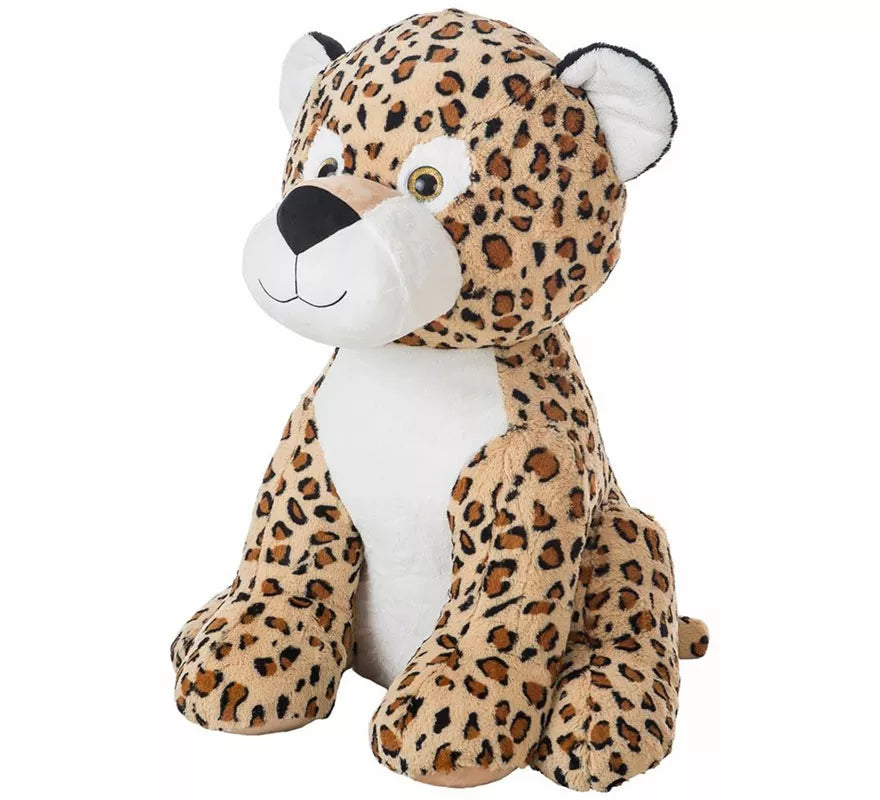 Translation missing: en.Leopardo Jon de Peluche marrón de 80 cm
