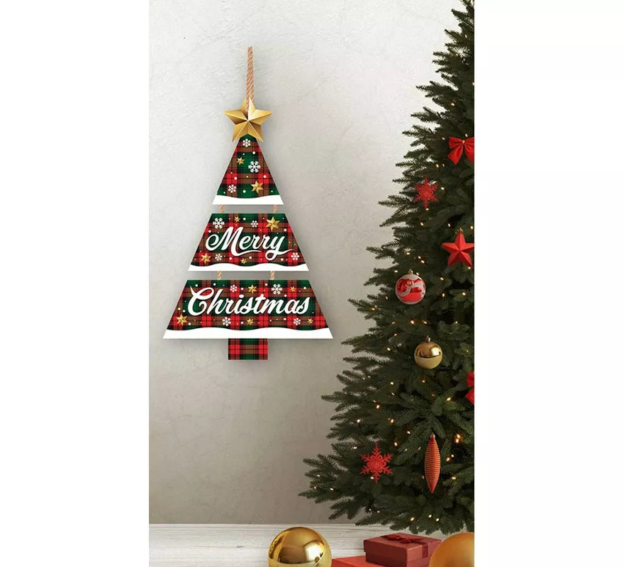 Translation missing: en.Letrero Árbol Merry Christmas de 32x21 cm