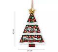Letrero Árbol Merry Christmas de 32x21 cm