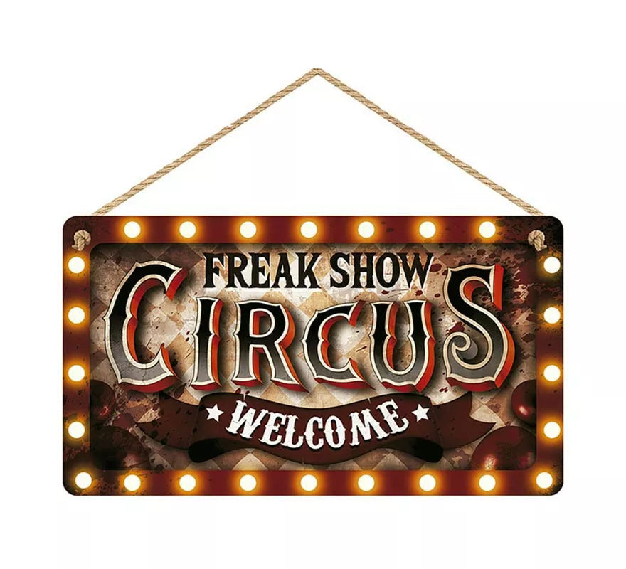 "Letrero ""Circus"" de madera de 35x20 cm"