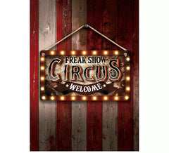 """Circus"" wooden sign 35x20 cm"