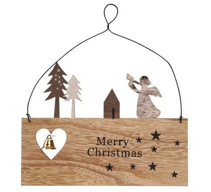 Letrero Colgante Merry Christmas de 19X21 cms
