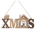 Letrero Colgante X Mas de Madera de 5X12 cms