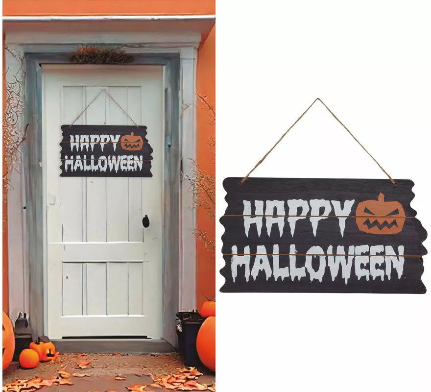 Translation missing: en.Letrero 'Happy Halloween' de 34X19 cm