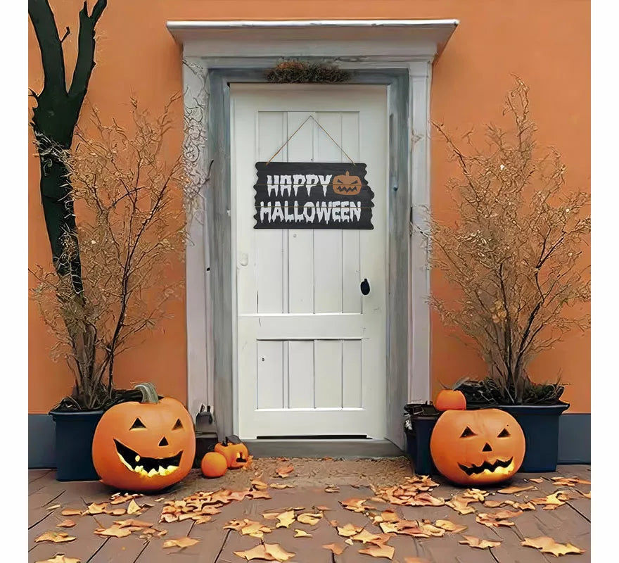 Letrero 'Happy Halloween' de 34X19 cm