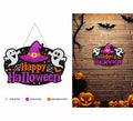 Letrero Happy Halloween Fantasmas de 37x27 cm