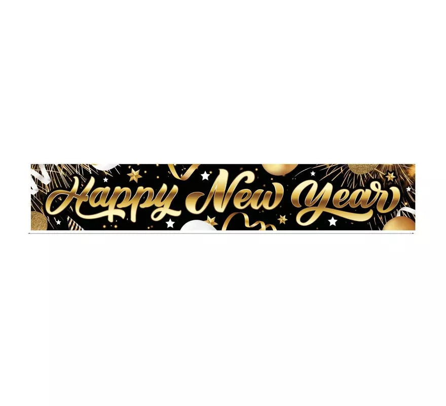 Translation missing: en.Letrero Happy New Year de tela de 290x50 cm