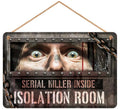 Letrero Isolation Room 30x20 cm Madera