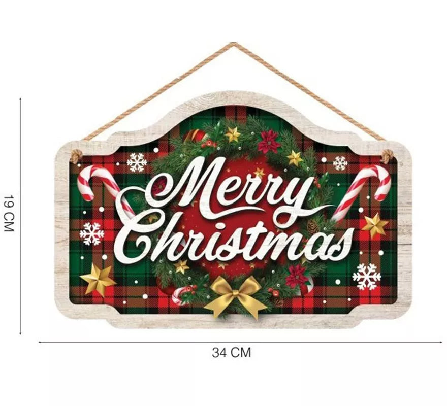 Letrero Merry Christmas de 34x19 cm