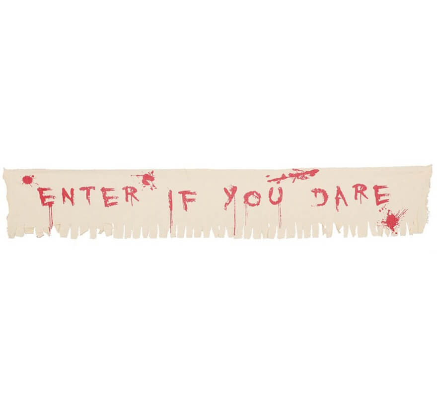 Translation missing: en.Letrero Tela (Enter If you dare) 29X175 Cm