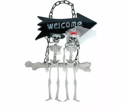 Welcome Skeletons Sign 30x25 cm