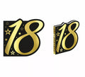 Libro Dorado y Negro 18 Años Cumpleaños y Aniversarios de 26 Páginas