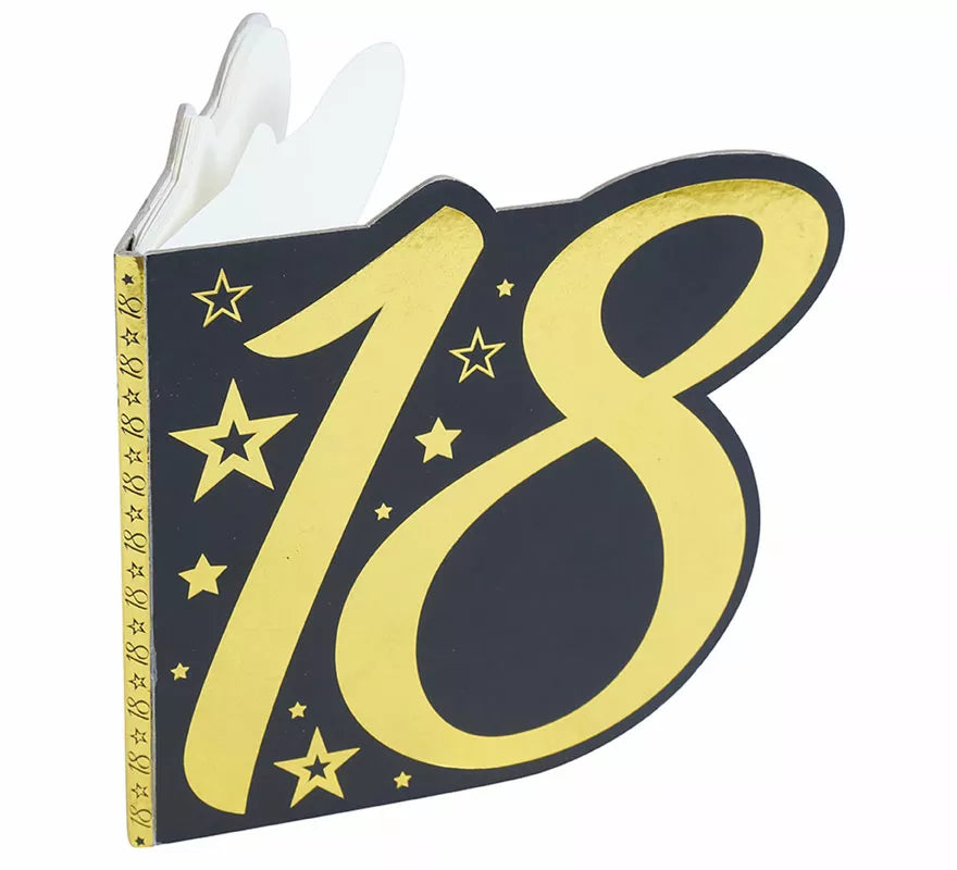 Translation missing: en.Libro Dorado y Negro 18 Años Cumpleaños y Aniversarios de 26 Páginas