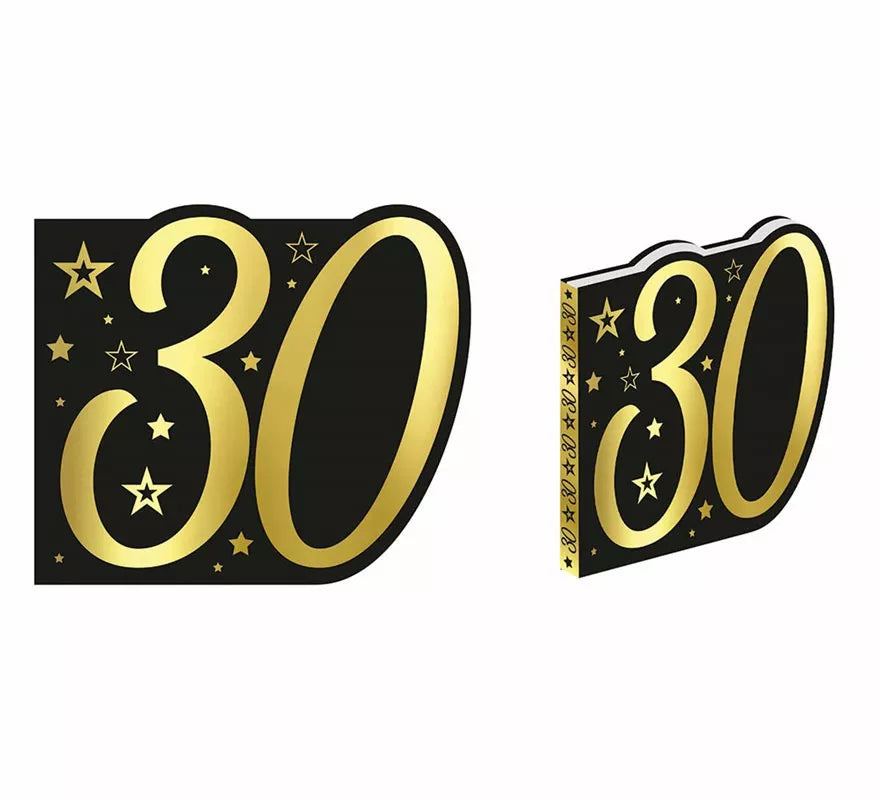 Translation missing: en.Libro Dorado y Negro 30 Años Cumpleaños y Aniversarios de 26 Páginas
