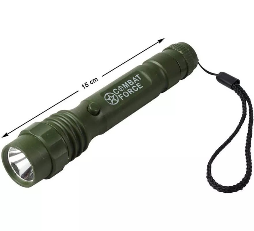 Translation missing: en.Linterna Verde Militar con Luz de 15 cm