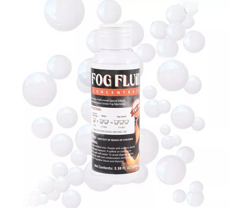 Liquido Concentrado para máquinas de Humo 100 ml 1 Hora de Uso