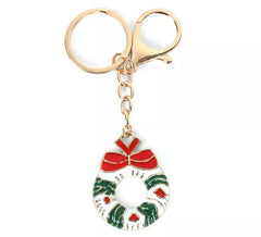 3.5x4cm Christmas Wreath Keychain