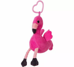 12 cm Plush Flamingo Keychain
