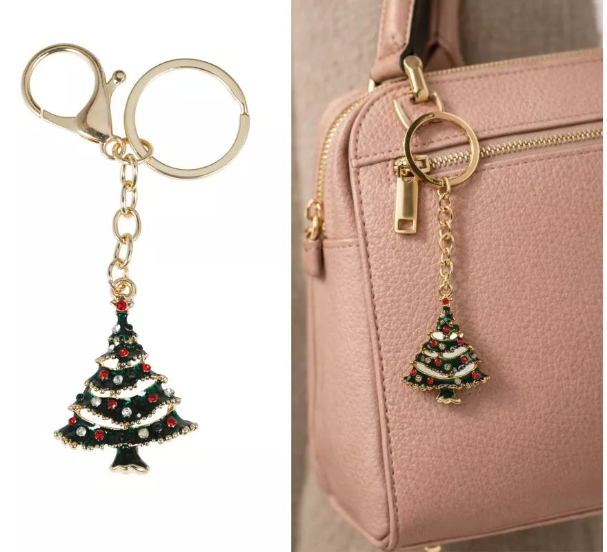 Llavero Metálico de Árbol de Navidad de 11 cm