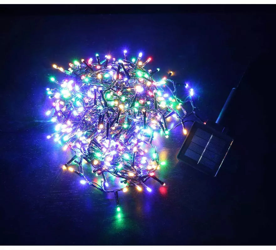 Translation missing: en.Luces de 144 Led multicolor extensión múltiple solar