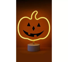 Pumpkin Neon Light with Stand 23x9x27 cm