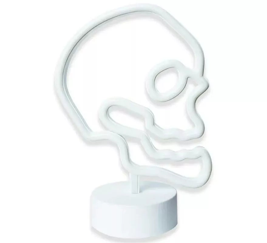 Translation missing: en.Luz neón de Calavera con Soporte 25x18x10 cm