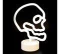Luz neón de Calavera con Soporte 25x18x10 cm