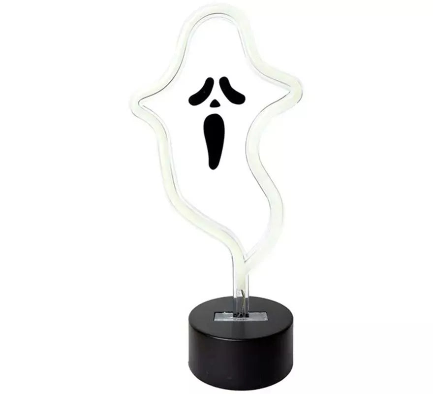 Luz neón de Fantasma con Soporte de 17x9x27 cm