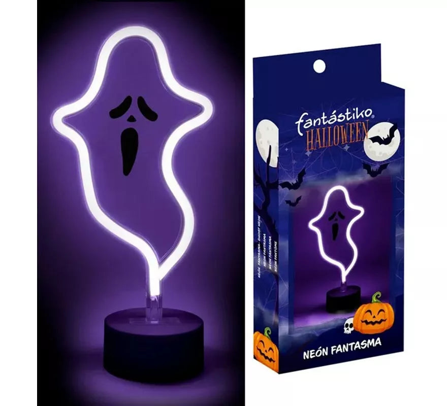 Luz neón de Fantasma con Soporte de 17x9x27 cm